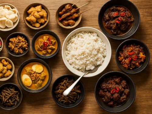 Mie met gehakt in chilisaus